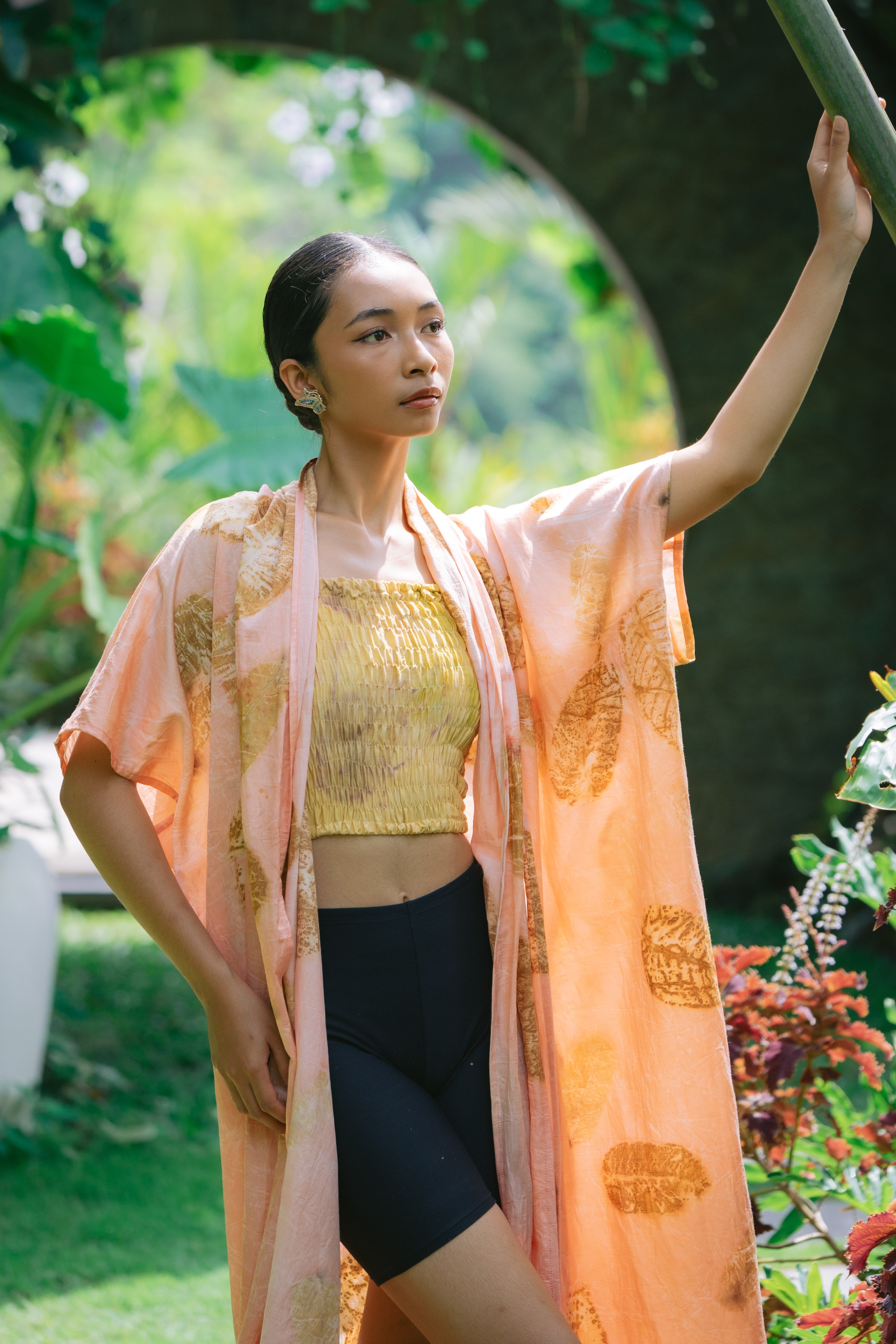 Tirta Puspa Yellow & Brown Eco Vero Friendly Tank Top